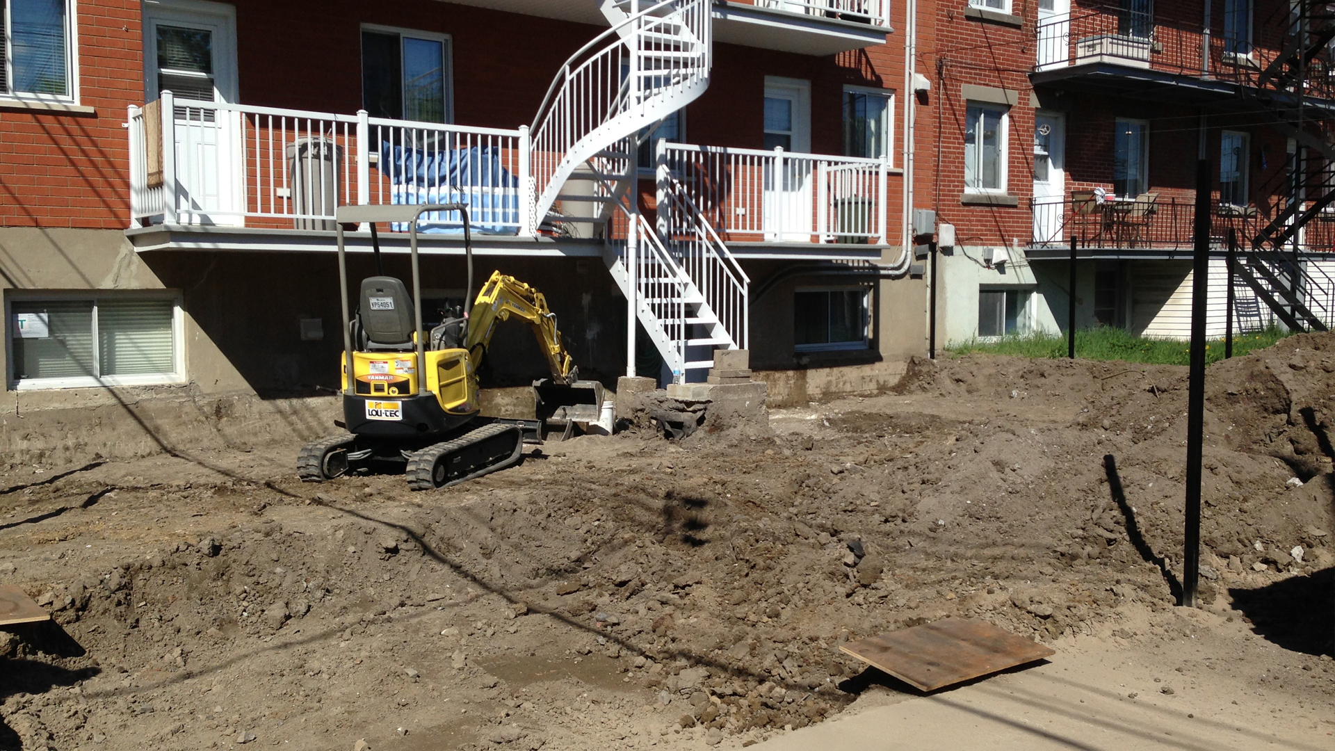 Mini excavation à Montréal-Est - Daniel Robert Terrassement Inc. à Montréal-Est